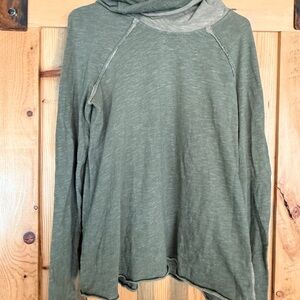 Free People Green Long Sleeve Top